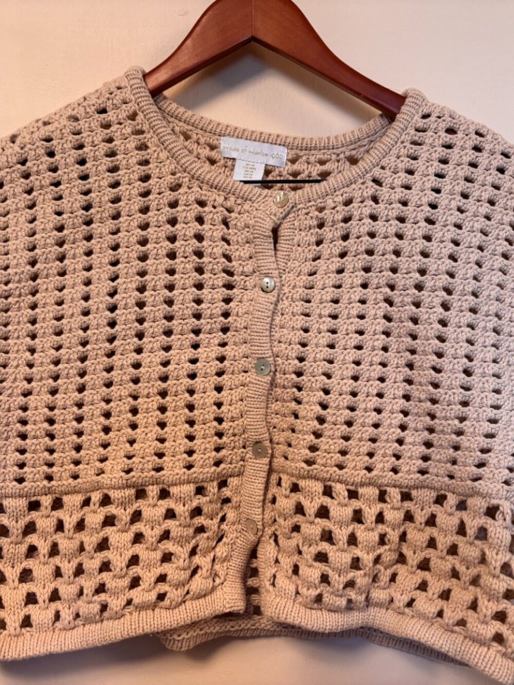 House of Harlow 100% cotton knit sweater vest